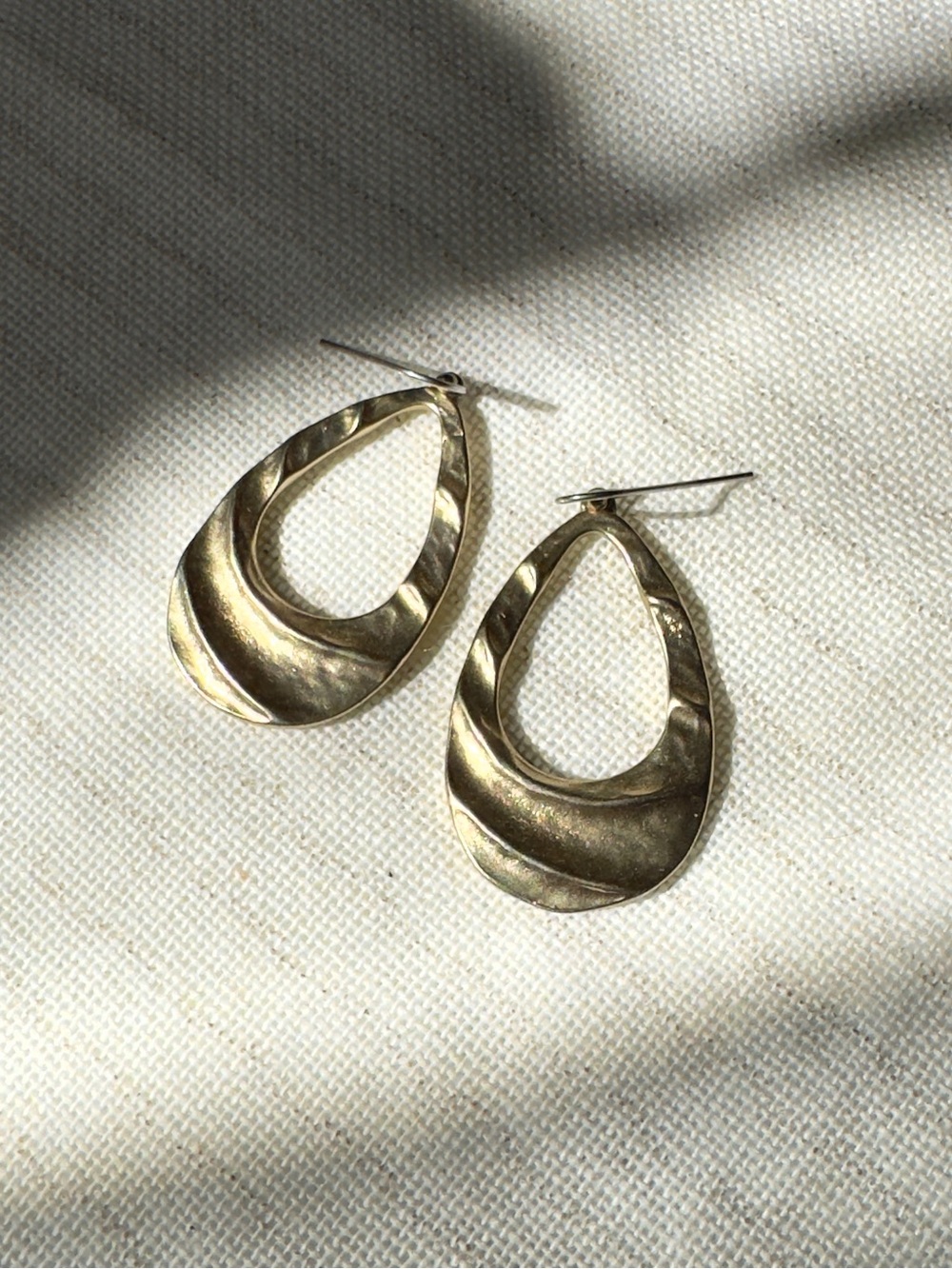 Vintage Monet Teardrop Dangle Earrings